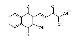 4-(3-hydroxy-1,4-dioxo-1,4-dihydro-[2]naphthyl)-2-oxo-but-3-enoic acid Structure