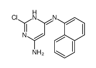 2-chloro-4-N-naphthalen-1-ylpyrimidine-4,6-diamine Structure