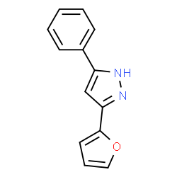 5-(Furan-2-yl)-3-phenyl-1H-pyrazole Structure