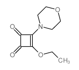 3-Cyclobutene-1,2-dione,3-ethoxy-4-(4-morpholinyl)- Structure