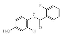 N-(2-chloro-4-methylphenyl)-2-fluoro-benzamide结构式