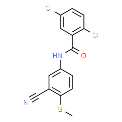 2,5-DICHLORO-N-[3-CYANO-4-(METHYLSULFANYL)PHENYL]BENZENECARBOXAMIDE picture