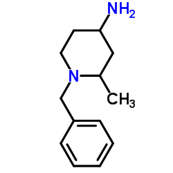 4-Amino-1-benzyl-2-methylpiperidine structure