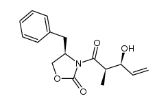 (4R,2'R,3'S)-4-benzyl-3-[3-hydroxy-2-methylpent-4-enoyl]-oxazolidin-2-one Structure