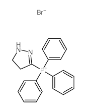 Phosphonium,(4,5-dihydro-1H-pyrazol-3-yl)triphenyl-, bromide (1:1) structure