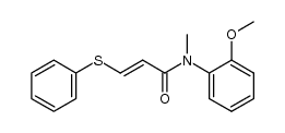 trans-N-(2-methoxyphenyl)-N-methyl-3-(phenylsulfanyl)acrylamide Structure
