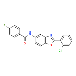 N-[2-(2-Chlorophenyl)-1,3-benzoxazol-5-yl]-4-fluorobenzamide Structure