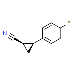 Cyclopropanecarbonitrile, 2-(4-fluorophenyl)-, (1R,2S)- (9CI) picture