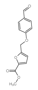 5-(4-FORMYL-PHENOXYMETHYL)-FURAN-2-CARBOXYLIC ACID METHYL ESTER structure