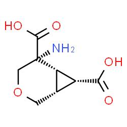 3-Oxabicyclo[4.1.0]heptane-5,7-dicarboxylicacid,5-amino-,(1R,5R,6S,7S)-rel-(9CI)结构式