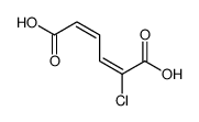 (2E,4Z)-2-chlorohexa-2,4-dienedioic acid结构式