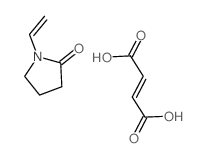 but-2-enedioic acid; 1-ethenylpyrrolidin-2-one Structure
