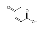 2-methyl-4-oxo-pent-2c-enoic acid Structure