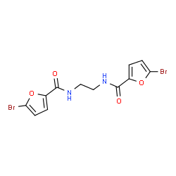 5-bromo-N-{2-[(5-bromo-2-furoyl)amino]ethyl}-2-furamide Structure