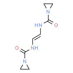 N,N'-Vinylenebis(1-aziridinecarboxamide)结构式