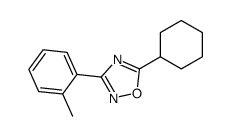 5-cyclohexyl-3-(2-methylphenyl)-1,2,4-oxadiazole Structure