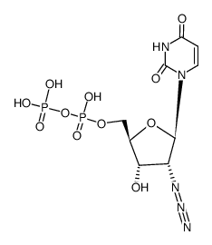 2'-azido-2'-deoxyuridine 5'-diphosphate结构式