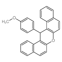 14-(4'-methoxyphenyl)-14H-dibenzo[a,j]xanthene Structure