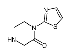 Piperazinone, 1-(2-thiazolyl)- (9CI) structure