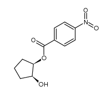 p-nitrobenzoate d'hydroxy-2 cyclopentyle cis Structure