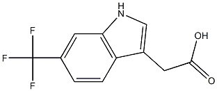 2-(6-Trifluoromethyl-1H-indol-3-yl)acetic acid Structure