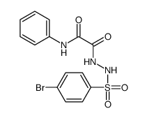 N'-[(4-Bromophenyl)sulfonyl]-2-oxo-2-(phenylamino)acetohydrazide Structure