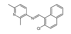 N-[(2-Chloro-1-naphthalenyl)methylene]-2,6-dimethyl-3-pyridinamine结构式