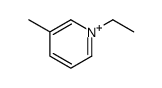 1-ethyl-3-methylpyridin-1-ium结构式
