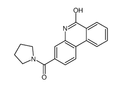 3-(pyrrolidine-1-carbonyl)-5H-phenanthridin-6-one结构式