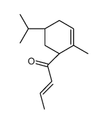 [1S-[1alpha(E),5beta]]-1-[5-isopropyl-2-methyl-2-cyclohexen-1-yl]-2-buten-1-one structure