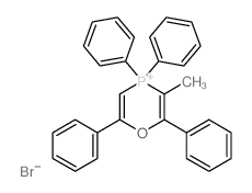 3-methyl-2,4,4,6-tetraphenyl-1-oxa-4-phosphoniacyclohexa-2,5-diene Structure