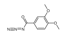 3,4-dimethoxybenzoyl azide Structure