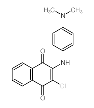 1,4-Naphthalenedione,2-chloro-3-[[4-(dimethylamino)phenyl]amino]- structure