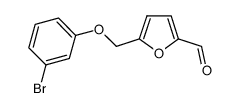 5-((3-bromophenoxy)methyl)furan-2-carbaldehyde结构式