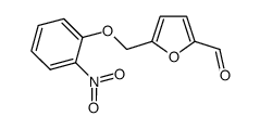 5-((2-nitrophenoxy)methyl)furan-2-carbaldehyde结构式