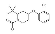 4-(2-bromophenoxy)-2-tert-butylpiperidine-1-carboxylate Structure