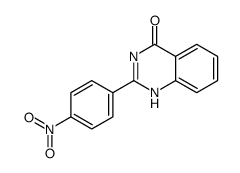 2-(4-硝基苯基)喹唑啉-4(1H)-酮结构式