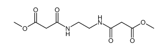 dimethyl 3,3'-(ethane-1,2-diylbis(azanediyl))bis(3-oxopropanoate) Structure