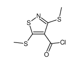 3,5-di(methylthio)isothiazol-4-ylcarbonyl chloride Structure