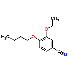 4-Butoxy-3-ethoxybenzonitrile结构式