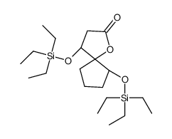 (4S,5R,9S)-4,9-bis(triethylsilyloxy)-1-oxaspiro[4.4]nonan-2-one结构式