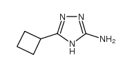 5-cyclobutyl-1H-1,2,4-triazol-3-amine structure