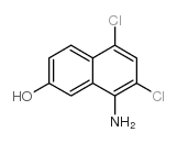 8-氨基-5,7-二氯萘-2-醇结构式