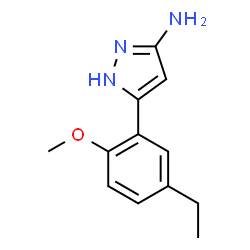 1H-Pyrazol-3-amine,5-(5-ethyl-2-methoxyphenyl)-(9CI) picture