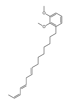 1,2-dimethoxy-3-pentadeca-8,11,13-trienylbenzene Structure