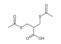 3-acetylsulfanyl-2-(acetylsulfanylmethyl)propanoic acid structure