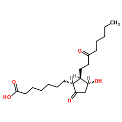 13,14-dihydro-15-oxoprostaglandin E1结构式