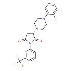 3-[4-(2-fluorophenyl)piperazin-1-yl]-1-[3-(trifluoromethyl)phenyl]pyrrolidine-2,5-dione picture