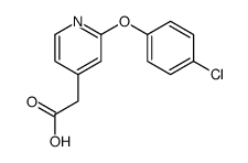 2-[2-(4-chlorophenoxy)pyridin-4-yl]acetic acid结构式