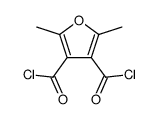 2,5-dimethylfuran-3,4-dicarbonyl dichloride结构式